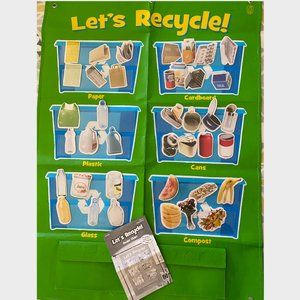 LET'S RECYCLE POCKET CHART with 38 cards.